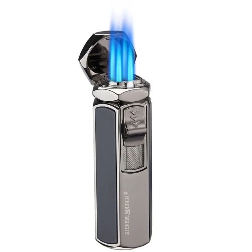 Aansteker 4x Torch - Silver Match Rome