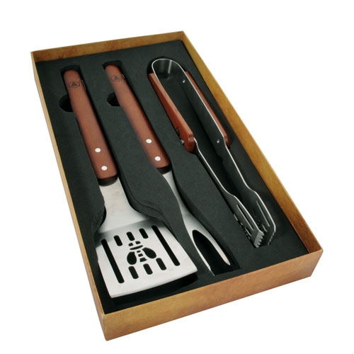 BBQ set rubber wood - Laguiole