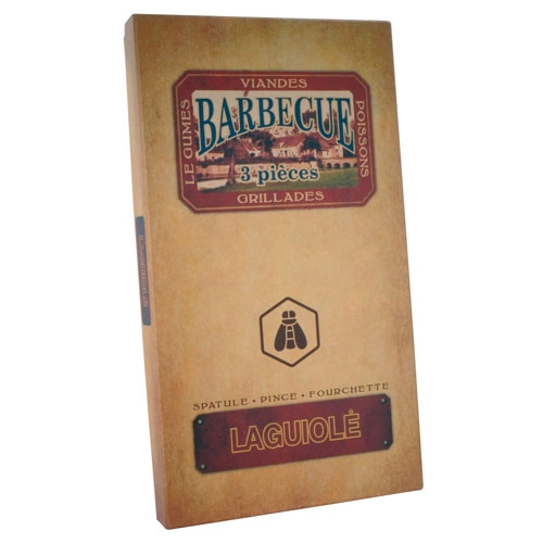 BBQ set rubber wood - Laguiole