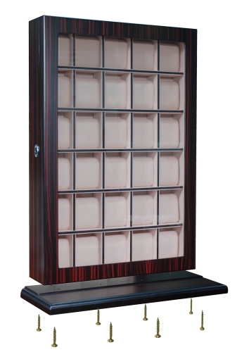 Horlogevitrine Ebony XL - 30 Horloges