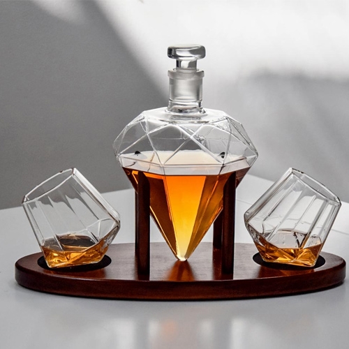 Deluxe Diamond decanter set - 850 ml