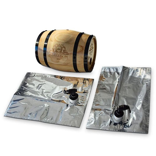 Wooden barrel whisky dispenser - 3L