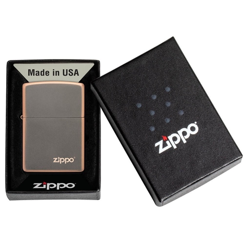 Zippo Rustic bronze with logo