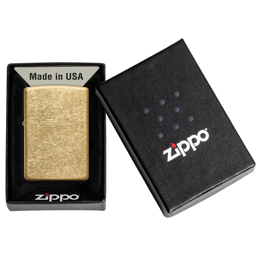 Zippo Tumbled brass